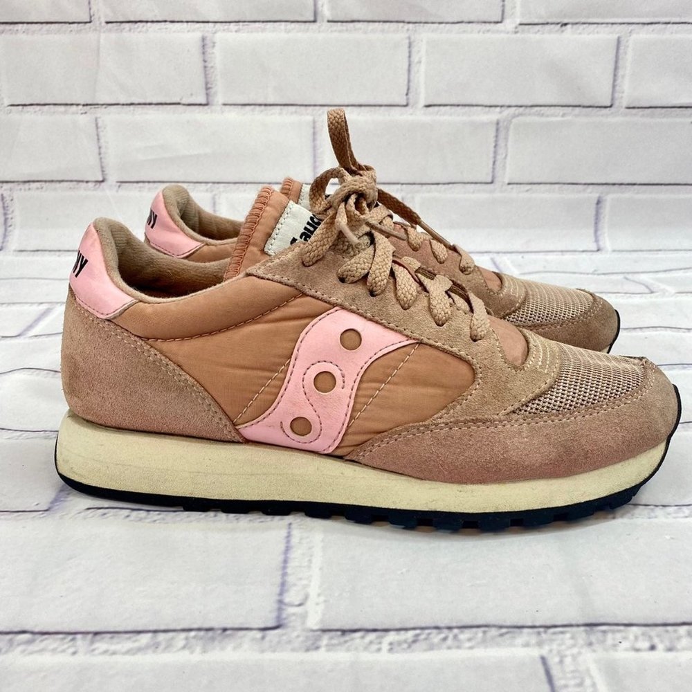 Vintage Saucony Jazz Pink running Shoes Suede